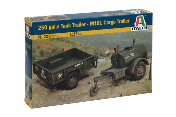 250 GAL S TANK & M101 CARGO TRAILERS