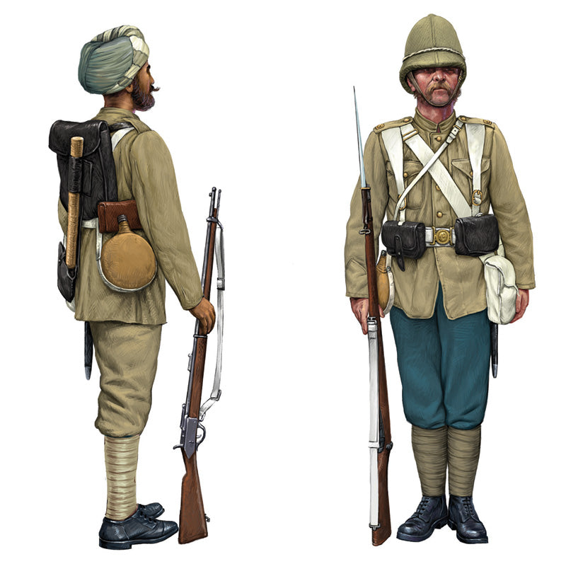 BRITISH INFANTRY & SEPOYS(COLONIAL WARS)
