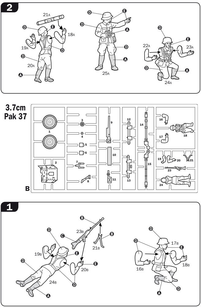 GERMAN GUNS SET: PAK35-PAK40-FLAK38