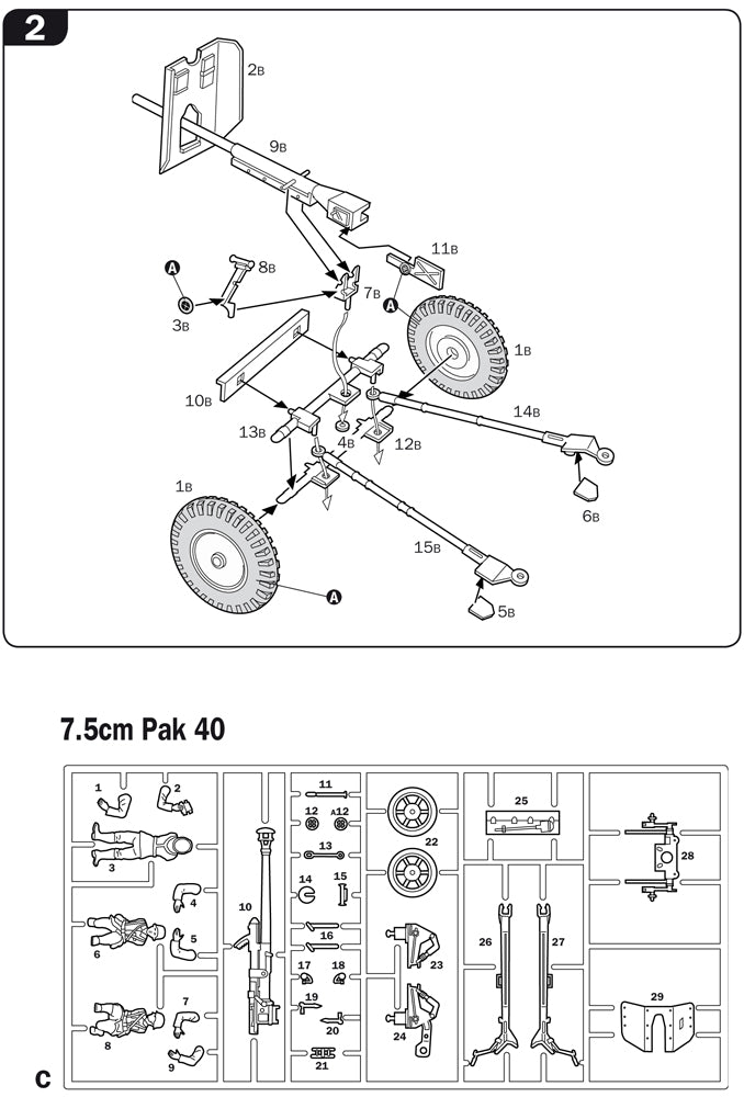 GERMAN GUNS SET: PAK35-PAK40-FLAK38