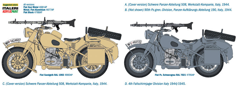 BMW R75 German Military Mtrcycle w/Sidecar