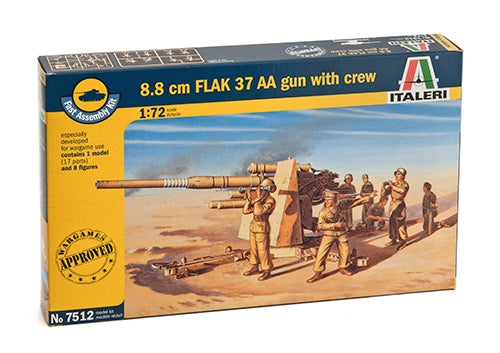 8.8cm FLAK 37 AA GUN WITH CREW