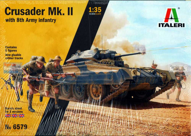 Italeri Crusader Mk.II with 8th Army Infantry 1:35
