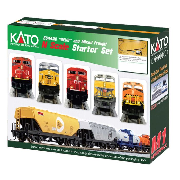 Kato 1060023 N ES44AC Freight Train Set, UP