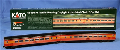 Kato N Scale Southern Pacific Lines "Morning Daylight" 2-Car Set