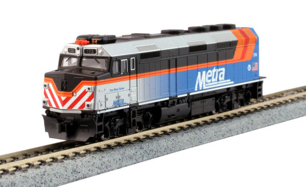 EMD F40PH #174 Chicago Metra New Paint Version Fox River Grove