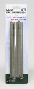 Kato KAT20006 N 9-3/4" Double Track Straight, Concrete Slab (2)