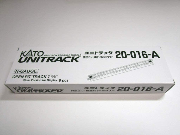 Kato KAT20016 N 186mm 7-5 19" Open Pit Track CLEAR(4)