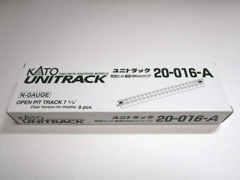 Kato KAT20016 N 186mm 7-5 19" Open Pit Track CLEAR(4)