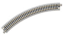 Kato USA Model Train Products Unitrack, 249mm (9 3/4") Radius 45-Degree Curve Track (4-Piece)