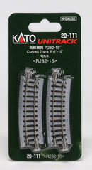 Kato 20-111 N Unitrack 11 Radius 15 deg Curve 4pcs