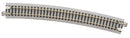 Kato USA Model Train Products Unitrack, 718mm (28 1/4") Radius 15-Degree Curve Track (4-Piece)