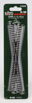 Kato KAT20300 N 186mm 7-5/16" 15-Degree Left-Hand Crossing