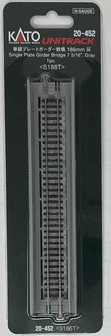 Kato KAT20452 N 186mm 7-5/16" Plate Girder Bridge, Gray