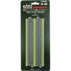 Kato KAT20456 N 186mm 7-5/16" Double Plate Girder Bridge, Lt Grn