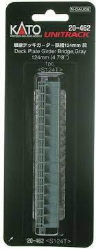 Kato KAT20462 N 124mm 4-7/8" Deck Plate Girder Bridge, Gray