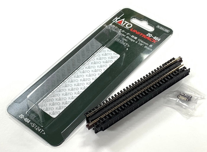 Kato USA, Inc. N 124mm 4-7/8" Deck Plate Girder Bridge, Black, KAT20464