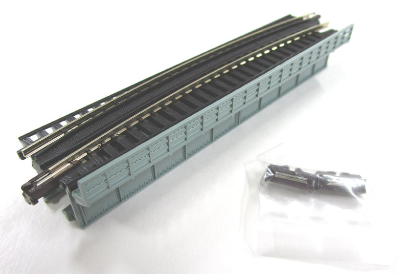 Kato USA, Inc. N 17.6" Single Curve Girder Bridge Gray 15 Degree, KAT20467