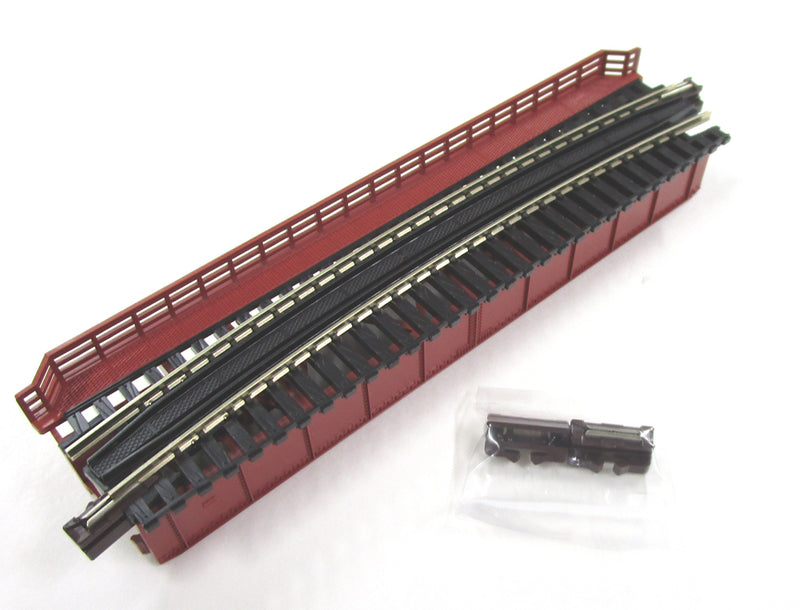 Kato USA, Inc. N Curve Deck Single Track Girder Bridge, Red, KAT20470