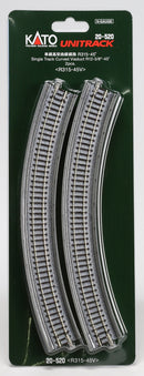Kato USA, Inc. N 315mm 12-3/8" Radius 45-Degree Viaduct (2), KAT20520
