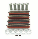 Kato USA, Inc. 18 15/16" Curved Bridge Set Radius 60 Deg, Red, KAT20824