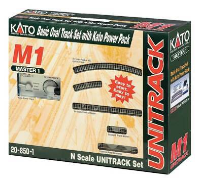 Kato USA Model Train Products M1 UNITRACK Basic Oval with Kato Power Pack