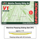 Kato USA, Inc. N V1 Mainline Passing Siding Set, KAT20860