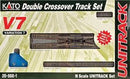 Kato USA Model Train Products V7 UNITRACK Double Crossover Track Set