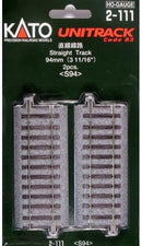 H 94mm (3-11/16") Straight Track, (2 ea)