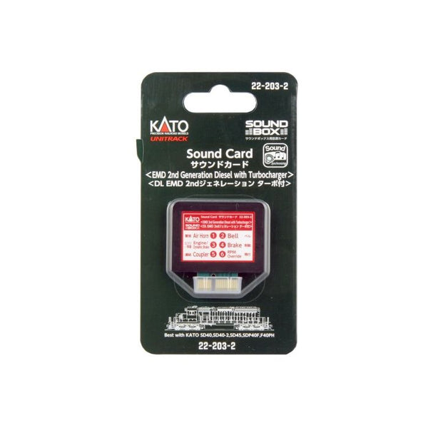 Kato KAT222032 Sound Card, EMD 2nd Gen Diesel w/Turbo Sound Card