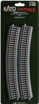 H R670 - 22.5 Curve Track, (4 ea)