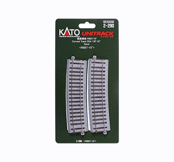 H R867 -10  Curve Track (2 ea)    34 1/8"-10 degree)