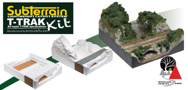 SubTerrain Lightweight Layout System T-TrakTM Straight Kit