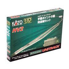 Kato USA Model Train Products HV2 UNITRACK Passing Siding Track Set with #6 Manual Turnout