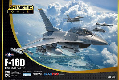 1/48 Kinetic F-16D Block 30/40/50 USAF Plastic Model Kit