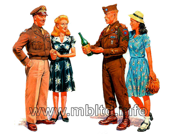 WWII Post War Celebration Europe 1945 (4 Figures)