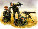 German Machine Gun Crew w/MG08 Gun Eastern Front Kurland 1944 Plastic M