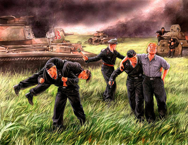 German Tank Crew Kursk 1943 Out of the Frying Pan into the Fire Plastic