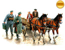 Somewhere in Europe 1944 (4 Figures 2 Horses & Cart) Plastic Model Kit