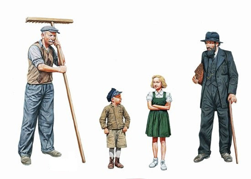 WWII Civilians Western Region (x4)