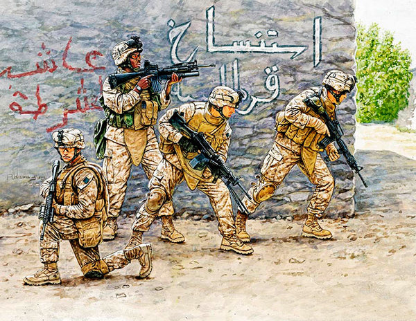 USMC Soldiers Iraq Set #1 (x4)