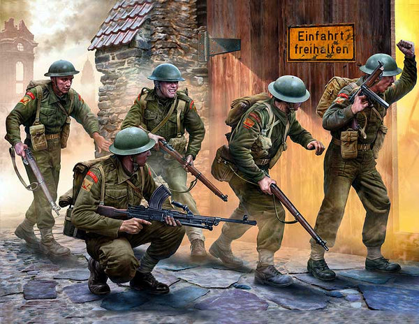 British Infantry Western Europe 1944-45 w/Weapons (x5)