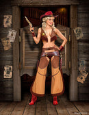 Marshal Jessie Western Style Pin-Up Cowgirl