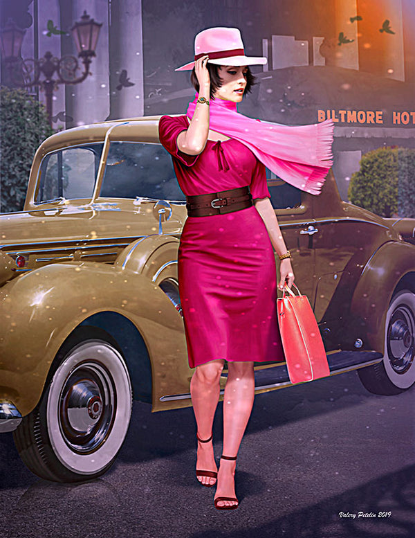Francoise Stylishly Dressed w/Hat & Scarf