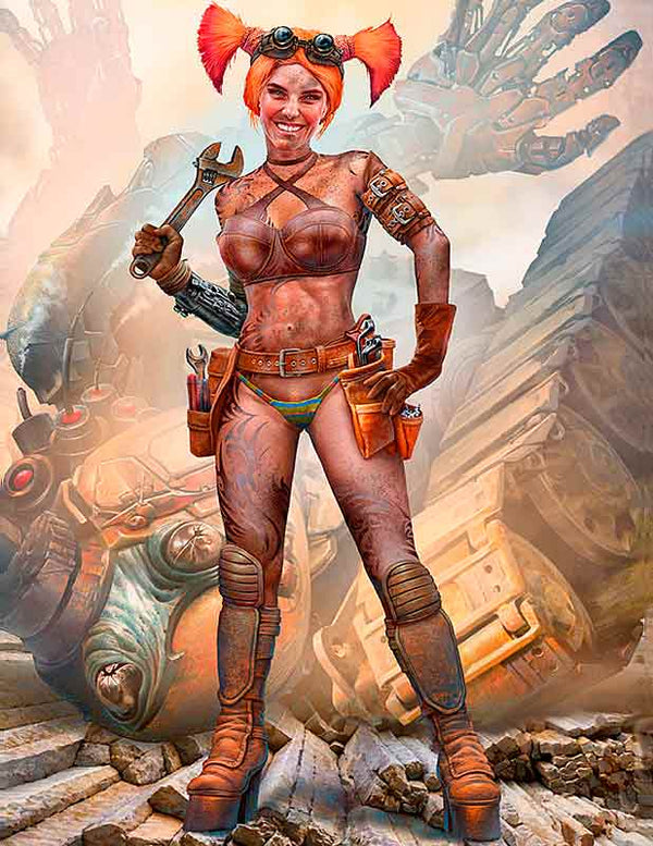 At the Edge of the Universe Natie Gladiatorial Robot Engineer Assistant