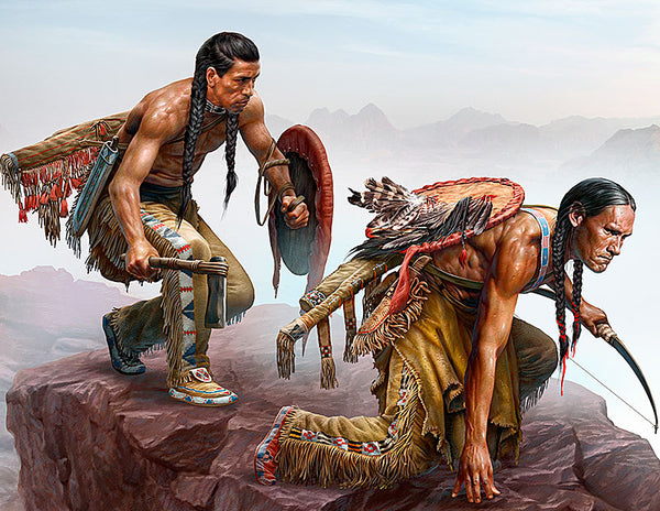 Raid Indian Warriors on Warpath w/Weapons (x2)