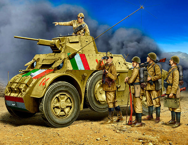 WWII Italian Military Crew (x5)