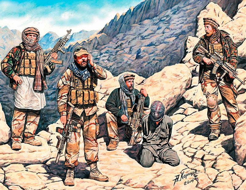 Somewhere in the Middle East Present Day Special Ops Team w/Hostage Pla