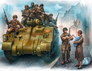 101th Light Company Paratroopers & British Tankmen France 1944 Plastic