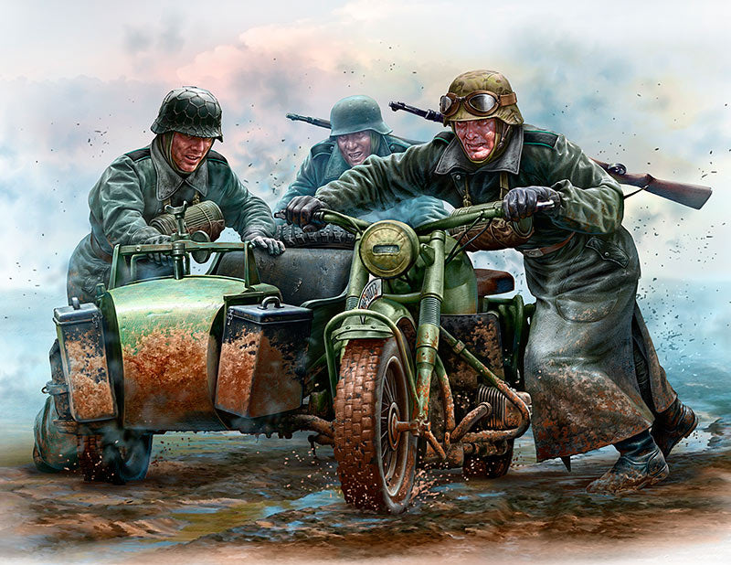 German Riderss WWII Era Plastic Model Kit